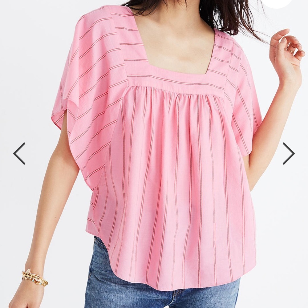 Madewell Butterfly Top, Pink